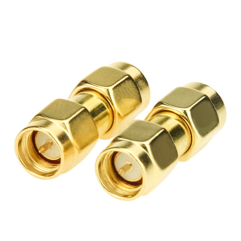 RFAdapter SMA Male to SMA Male Adapter, 2 Pack SMA Coupler Pin Plug Connector for Antenna, Radio, WiFi - Image 2